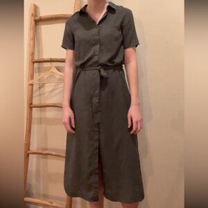 NWOT H&M Buttoned Short Sleeve Shirt Dress